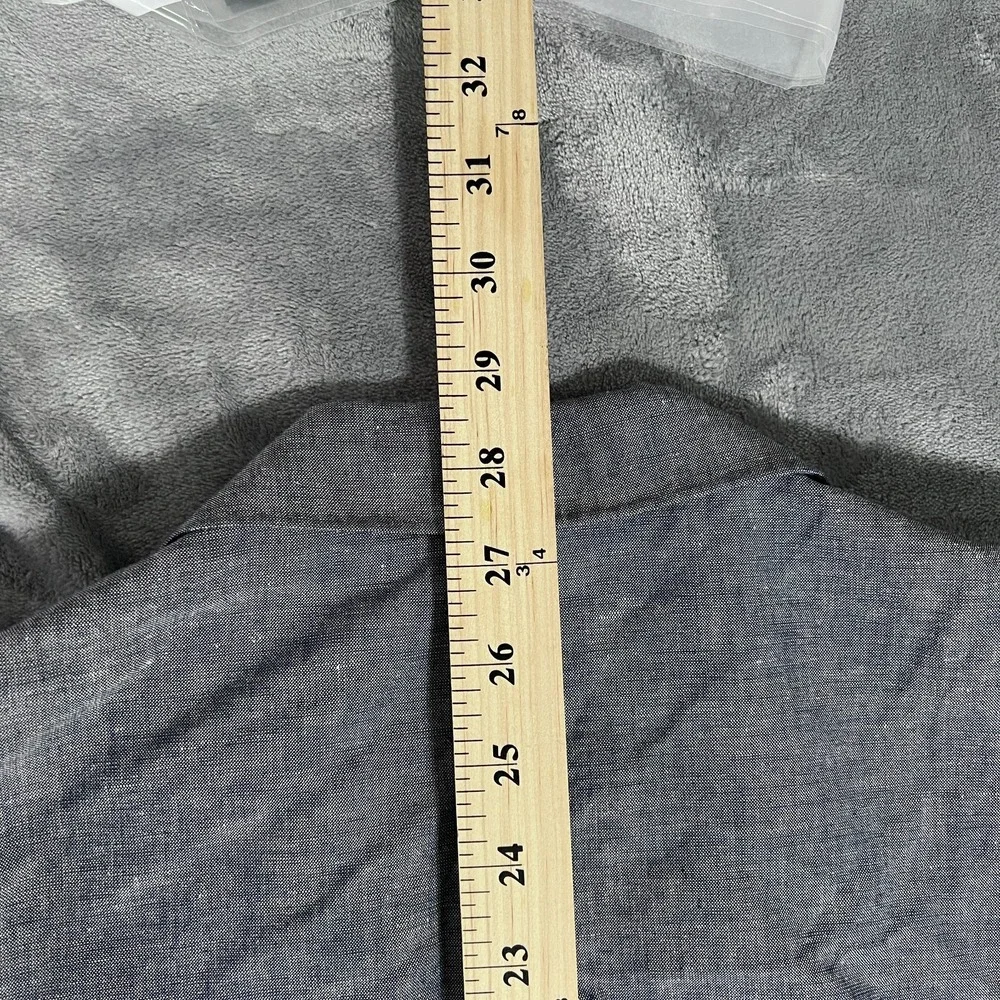 J Crew Ludlow Unstructured Blazer Mens 40S Short Linen Blue Suit Jacket Somelos